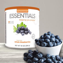 freeze dried whole blueberries emergency essentials prepper food
