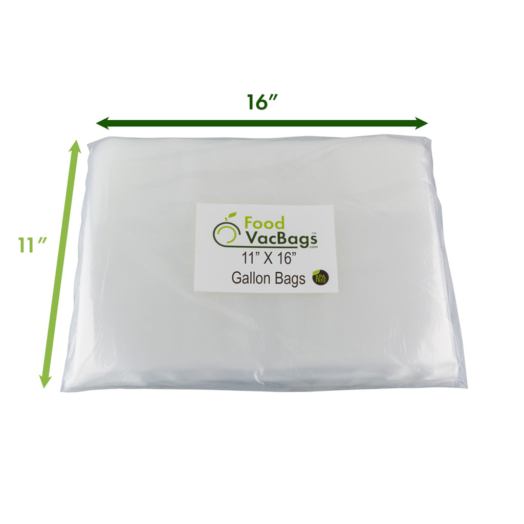 200 FoodVacBags - 100 Quart & 100 Gallon Bags