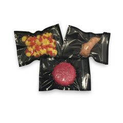 FoodVacBags Zipper Bags - Case Of 1000 FoodVacBags 6" X 10" Zipper Pint Bags - Black & Clear