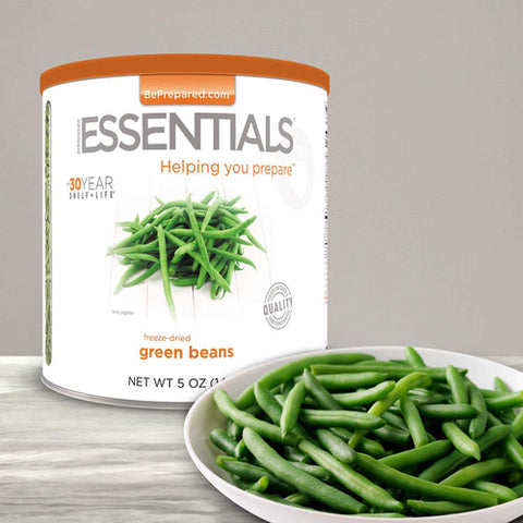 freeze dried green beans emergency essentials prepper food