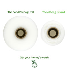 FoodVacBags rolls are Thicker!