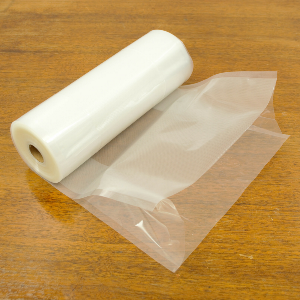 FoodVacBags 11 x 50' Black and Clear Vacuum Sealer Roll 